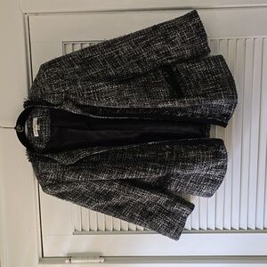 🎉HP🎉Susan Bristol Tweed Blazer/Jacket in Black/White Size Small